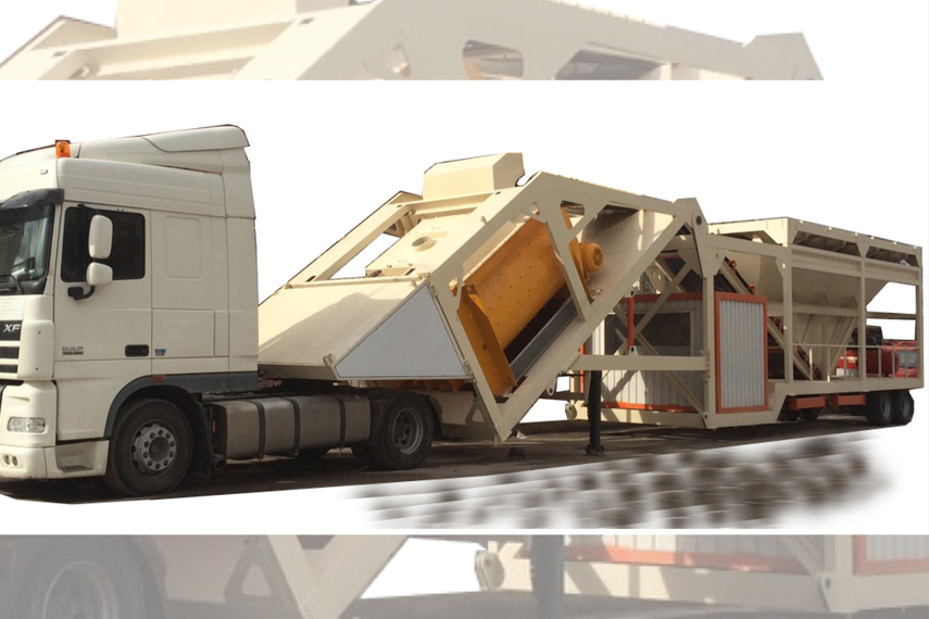 Mobile concrete batching plants